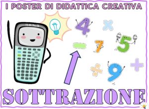 Sottrazione - Poster di Matematica