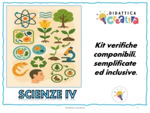 LIBRO VERIFICHE DI SCIENZE -CLASSE QUARTA