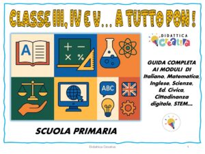 LIBRO MODULI PON CLASSE III, IV E V